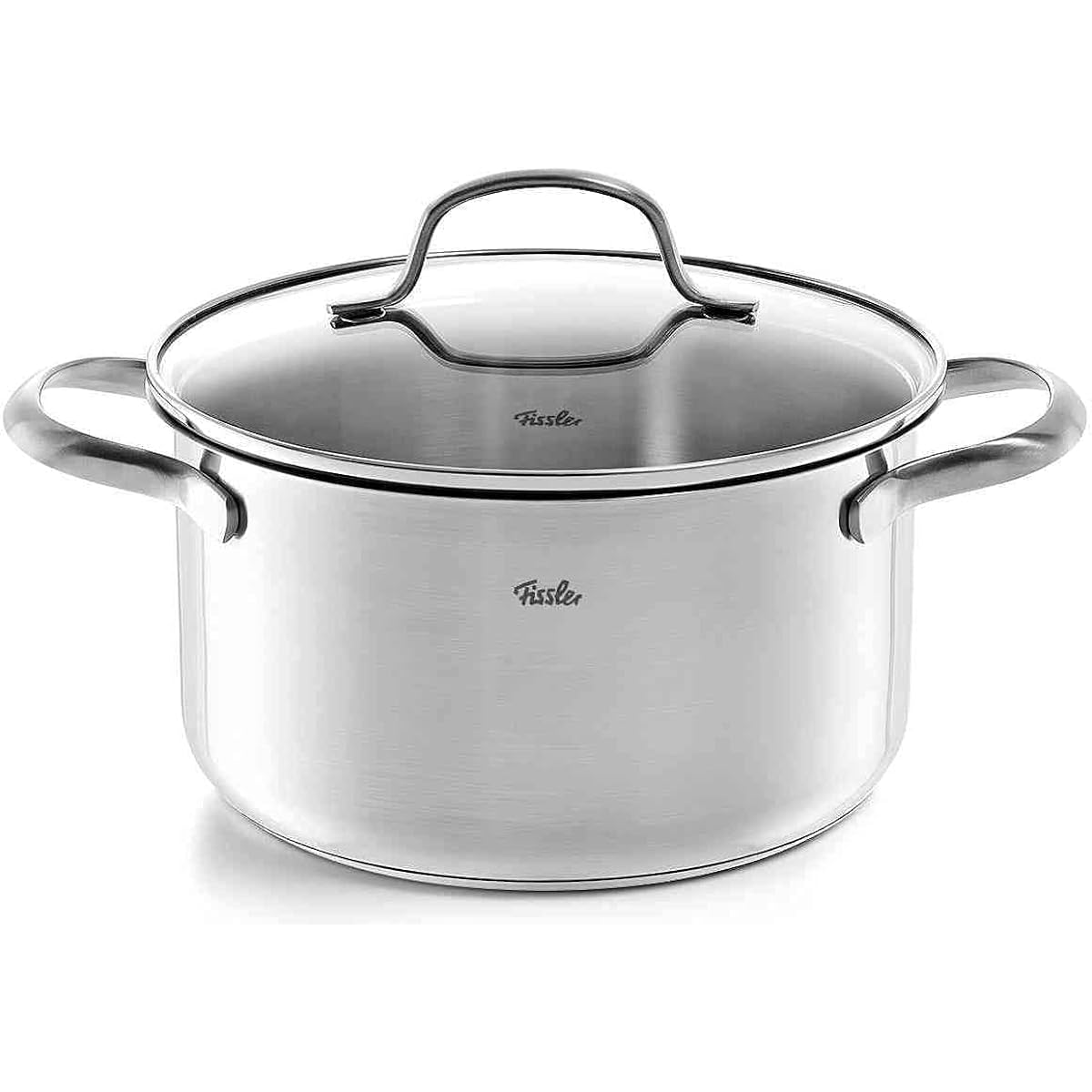 Fissler Double Handed Pot, Stainless Steel San Francisco Stew Pot, 24cm, Heat Resistant, Gas Fire/IH Compatible, Waterless Cooking, 3 Layer Bottom Structure, Oven Cooking, Dishwasher Safe, 040-113-24-000…