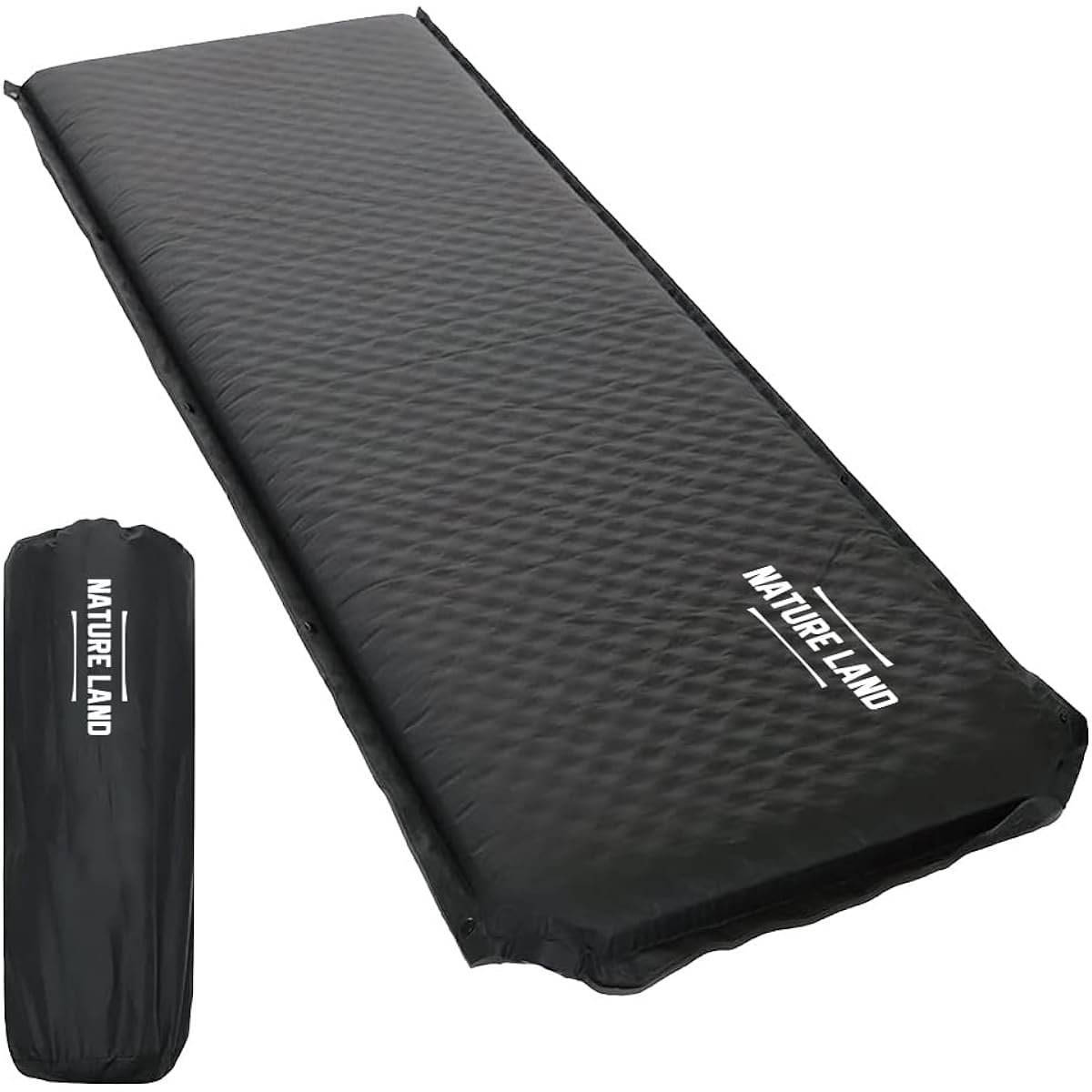[Camp Instructor Recommended] NATURE LAND Camp Mat Extra Thick 10cm Inflator Mat Air Mat with Pump Function
