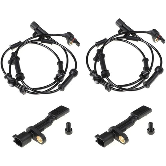 Car Parts Frontoria left and right ABS Wheel Velocity Sensor Plangler 3.6L 3.8L V6 68003281AA 52125003A FL FR RR Car Parts (Color: Black)