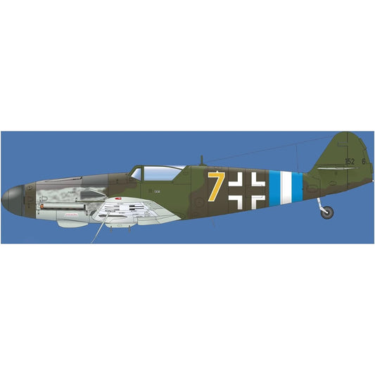 Eduard 1/48 Bunny Fighter Club Luftwaffe Messerschmitt Bf109G-10 Ella w/Large Wheel Bulge Plastic Model EDUBFC099