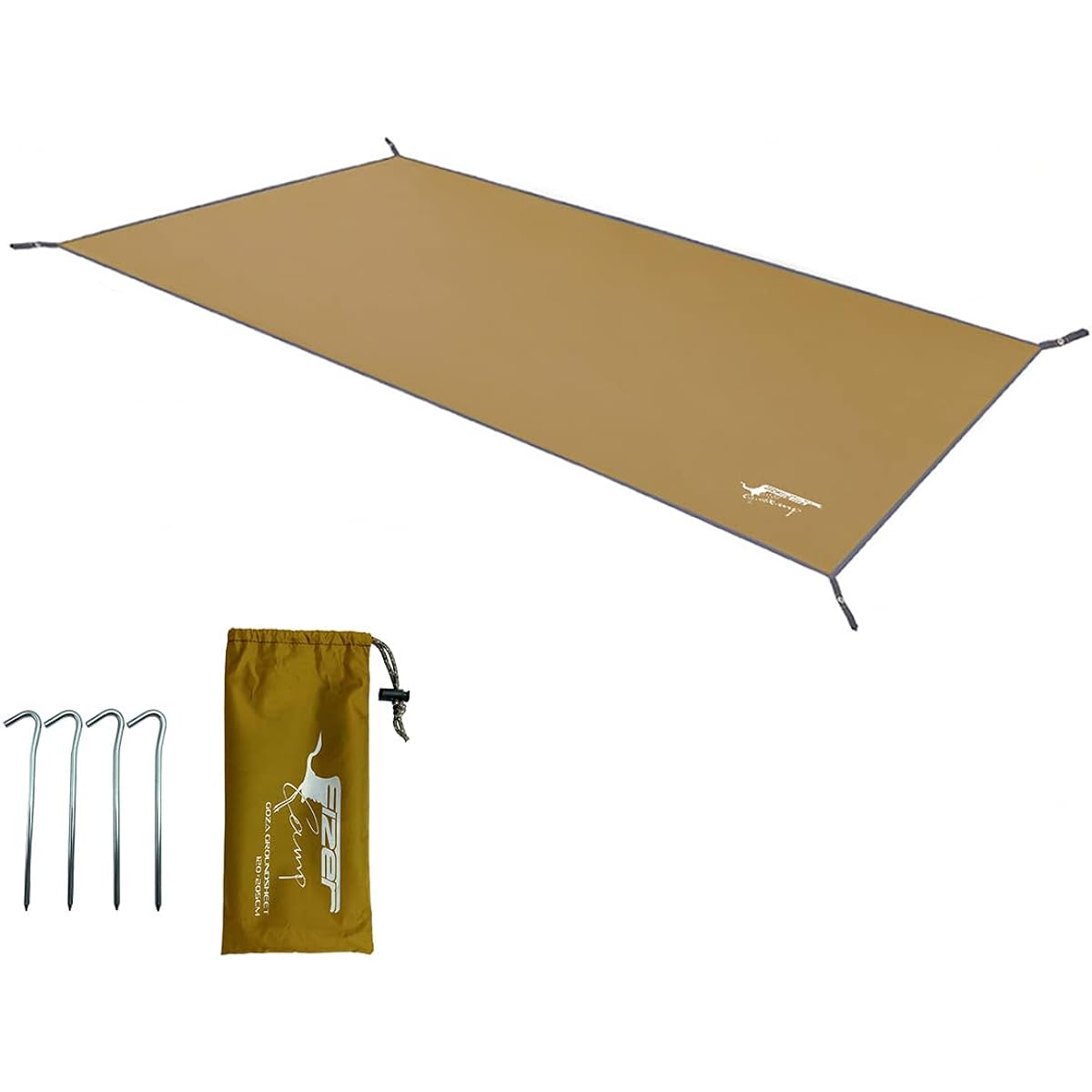 Eizer Camp Ground Sheet Mountain Tent 205cm 90cm 120cm Lightweight Tent Sheet Waterproof Alpine Tent for 1 Person 2 Person Under Sheet Ground Sheet