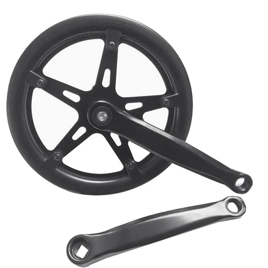 Buerjia 46T Road Bike Crankset Single Speed 170Mm Bicycle Crankset Hollow Tooth Plate Bike Crankset Sprocket Bike Accessories
