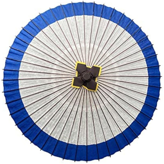Yamamoto Bamboo Craftsman (YAMAMOTOTAKIZAYIKUYA) Hanamaki Umbrella, Hinomaru Japanese Umbrella, Practical Janome Umbrella, Umbrella, Waterproofing, Banku Blue