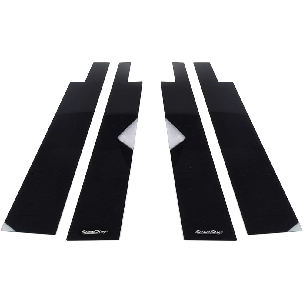 SecondStage Toyota New RAV4 50 Series Pillar Garnish For Vehicles with Genuine Visor Piano Black/T401BLK
