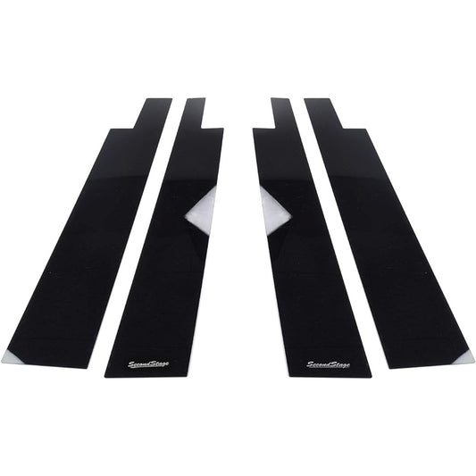 SecondStage Toyota New RAV4 50 Series Pillar Garnish For Vehicles with Genuine Visor Piano Black/T401BLK