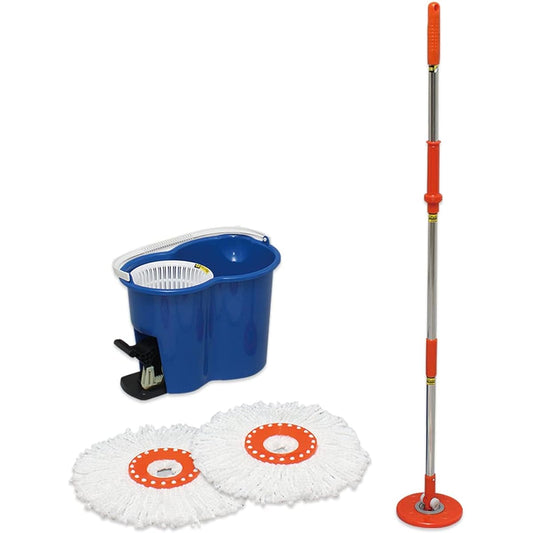 IRIS OHYAMA Mop Keeps your hands clean, foot pedal type, easy cleaning, dehydration KMO-450