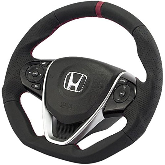 KENSTYLE Original Steering HB01 Honda S660 (JW5) All Black Leather (Black Stitch)