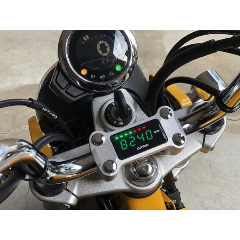 OPMID OPM Top Indicator Tachometer (Silver) Fits: Monkey 125 (JB03)