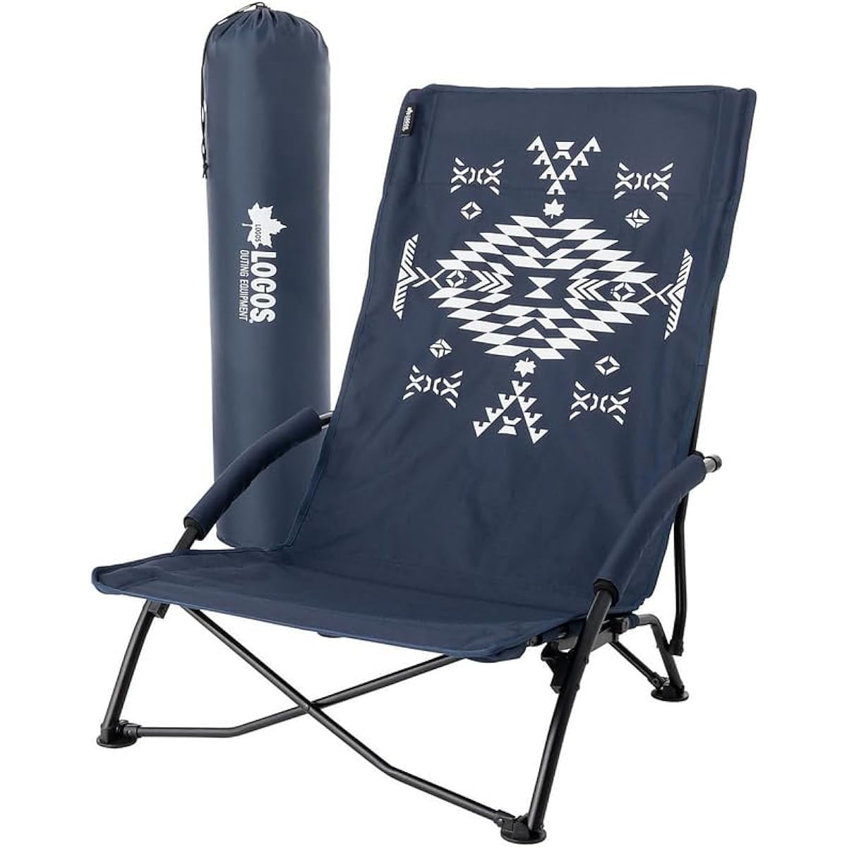 LOGOS King Cross Chair (LOGOS LAND) 73173131 Outdoor Folding Camping Chair with Pocket
