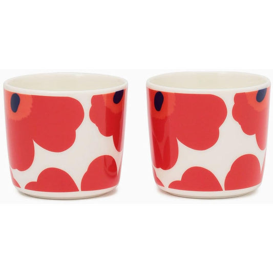 Marimekko Unikko Mini Latte Mug Red (75) Set of 2 marimekko unikko 52209-4-67849