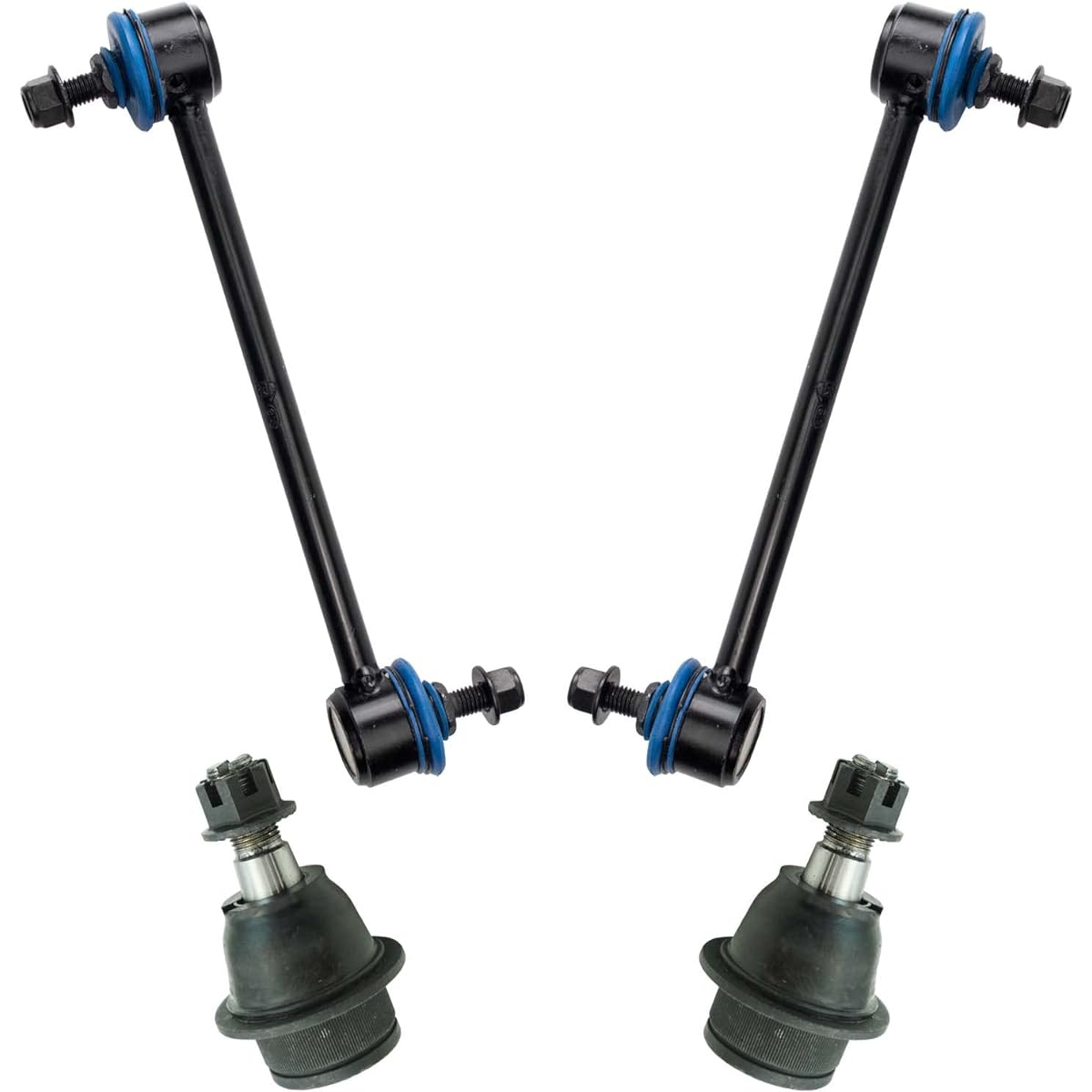 TRQ Front Ball Joint Joint Swaver Suspension Kit 4 Points Set 2010-2013 For Ford Transit Connect Ban