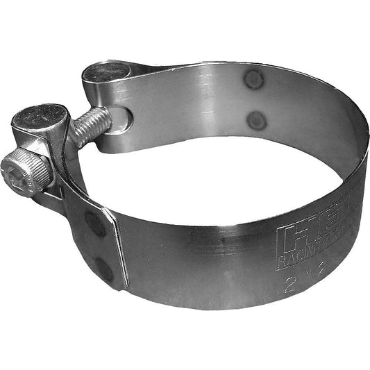 Relaxed stainless steel exhaust clamp 1.69-1.87 inches.