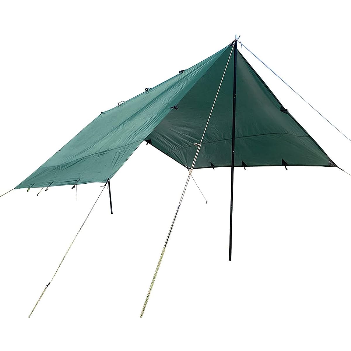 P pegoo Free Tarp (4m x 4m) Square Tarp/Open Tarp Outdoor