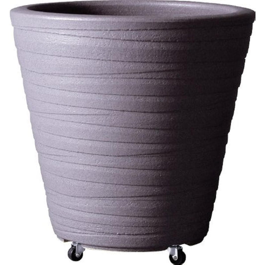 Plus Garden Flower Pot Cover for Shave Planter No. 10 with Casters Φ400mm No Bottom Hole Shadow Cobalt Shigaraki Ware 281-02