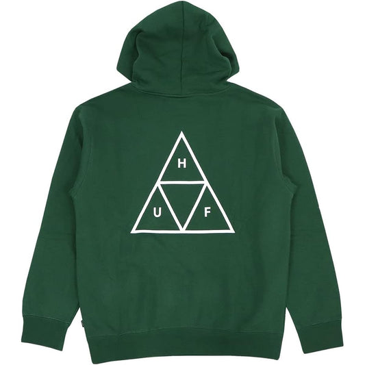 [Huff] Hoodie Men's ESSENTIALS TT P/O HOODIE Triple Triangle Logo Skater Heavy Sweat Tops Long Sleeve Autumn/Winter [Parallel Import]