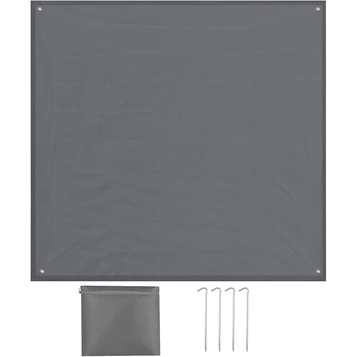KoiHouse Ground Sheet, Lightweight, Waterproof, Compact, Camping, Cherry Blossom Viewing, Mountain Climbing, Picnic Tent, Mat, Foldable, with Peg, Storage Bag Included