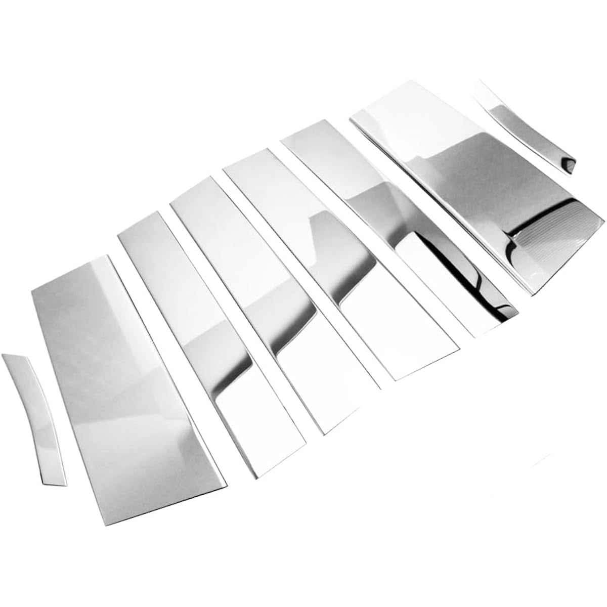 DressCarParts NOAH VOXY 80 85 Series Mirror Stainless Steel Pillar Panel Garnish Door Visor for Cars