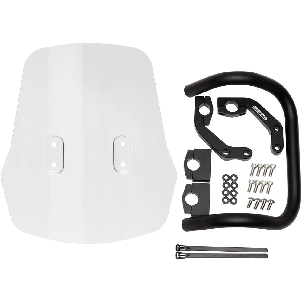 ZETA Adventure Windshield with Mount Bar Honda Hunter Cub CT125 '20-22 (JA55), CT125 '23 (JA65) ZE70-1031