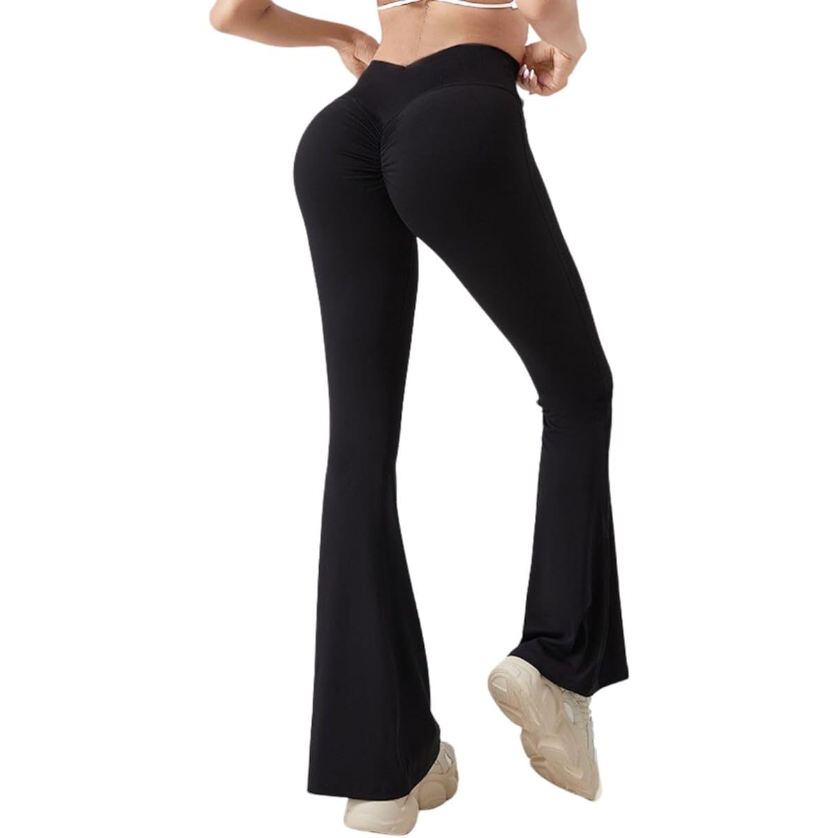 [VeroMan] Flare Pants Yoga Yoga Pants Flare Leggings Beautiful Butt Women's ppi-lef060