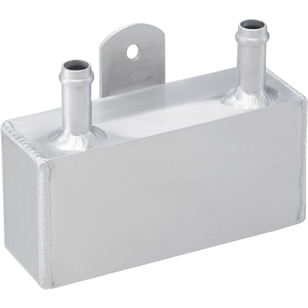 Kijima 106-1152 Motorcycle Parts Oil Catch Tank, Aluminum, Square, 8.5 fl oz (250 cc), Outlet ?0.5 inches (12 mm), Silver