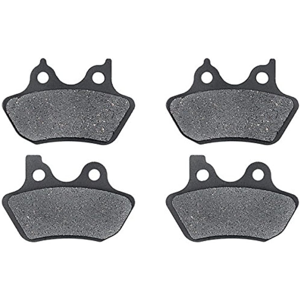 KMG Front + Rear Brake Pads for 2006 Harley FXDLi Dyna Low Rider - Non-Metallic Organic NAO Brake Pad Set
