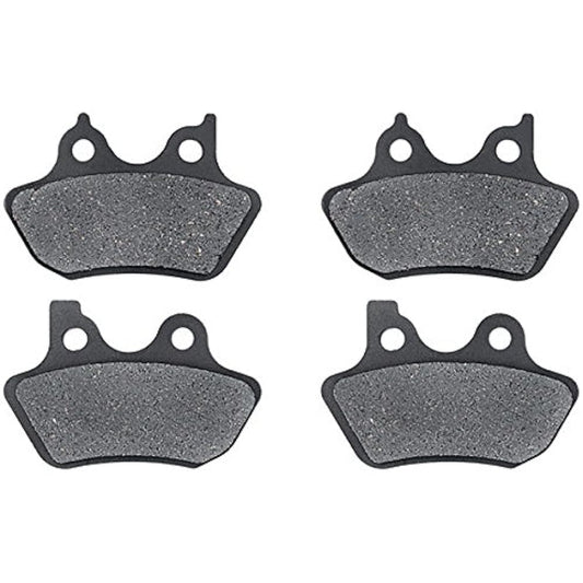 KMG Front + Rear Brake Pads for 2006 Harley FXDLi Dyna Low Rider - Non-Metallic Organic NAO Brake Pad Set