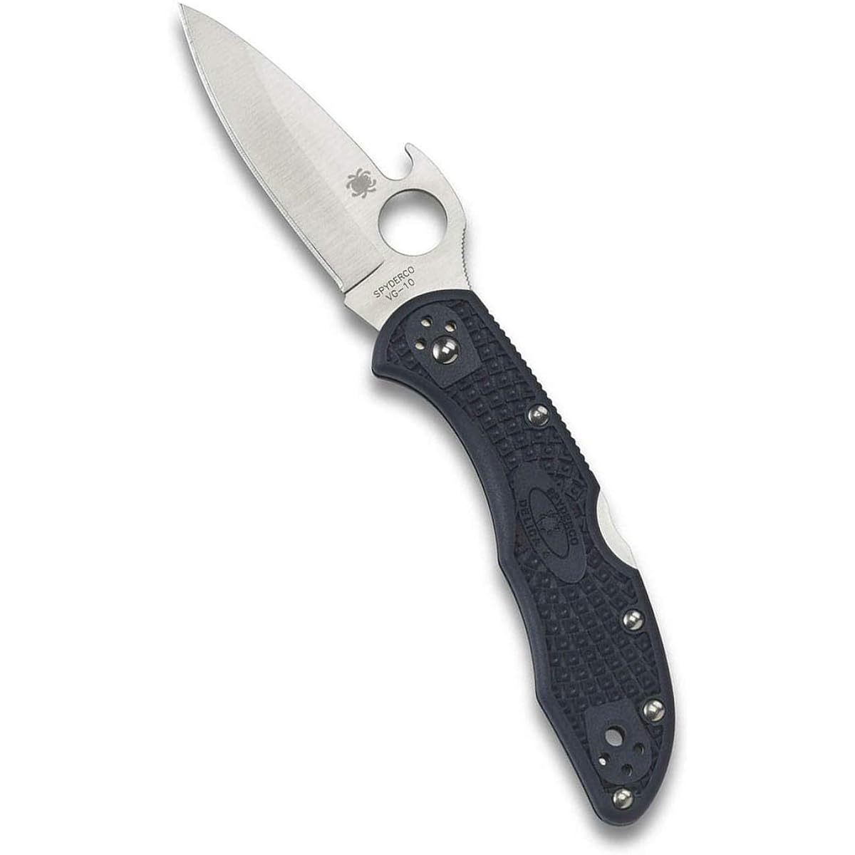 Spyderco Delica 4 Wave Straight Blade C11PGYW