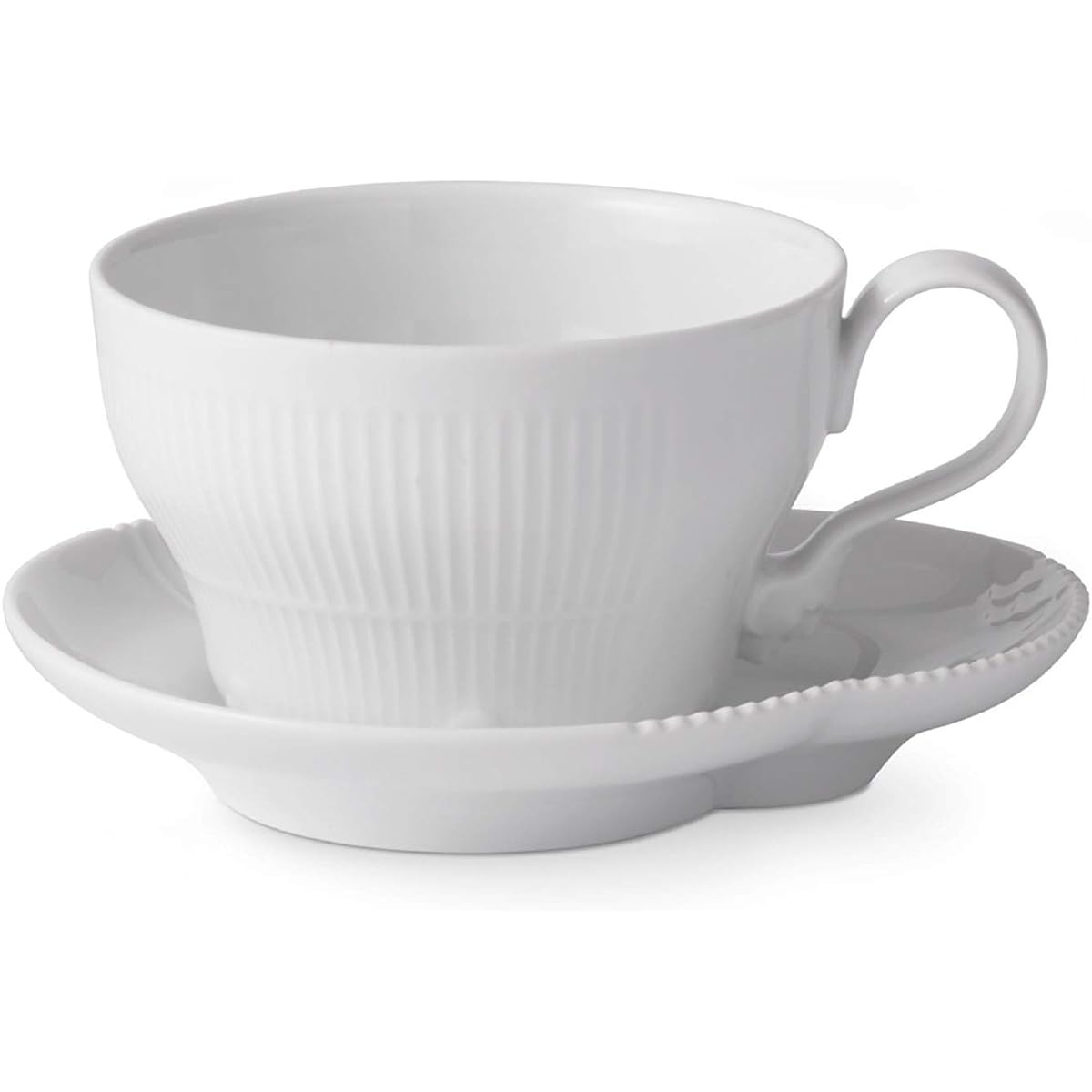 [Regular Imported Product] Royal Copenhagen White Elements Cup & Saucer 260ml Wedding Gift 1026456