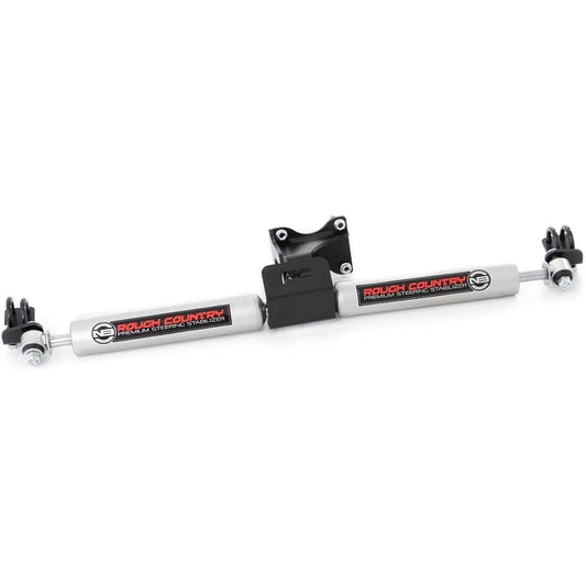 ROUGH COUNTRY N3 dual steering stabilizer 07-18 JEEP WRANGLER JK -8734930