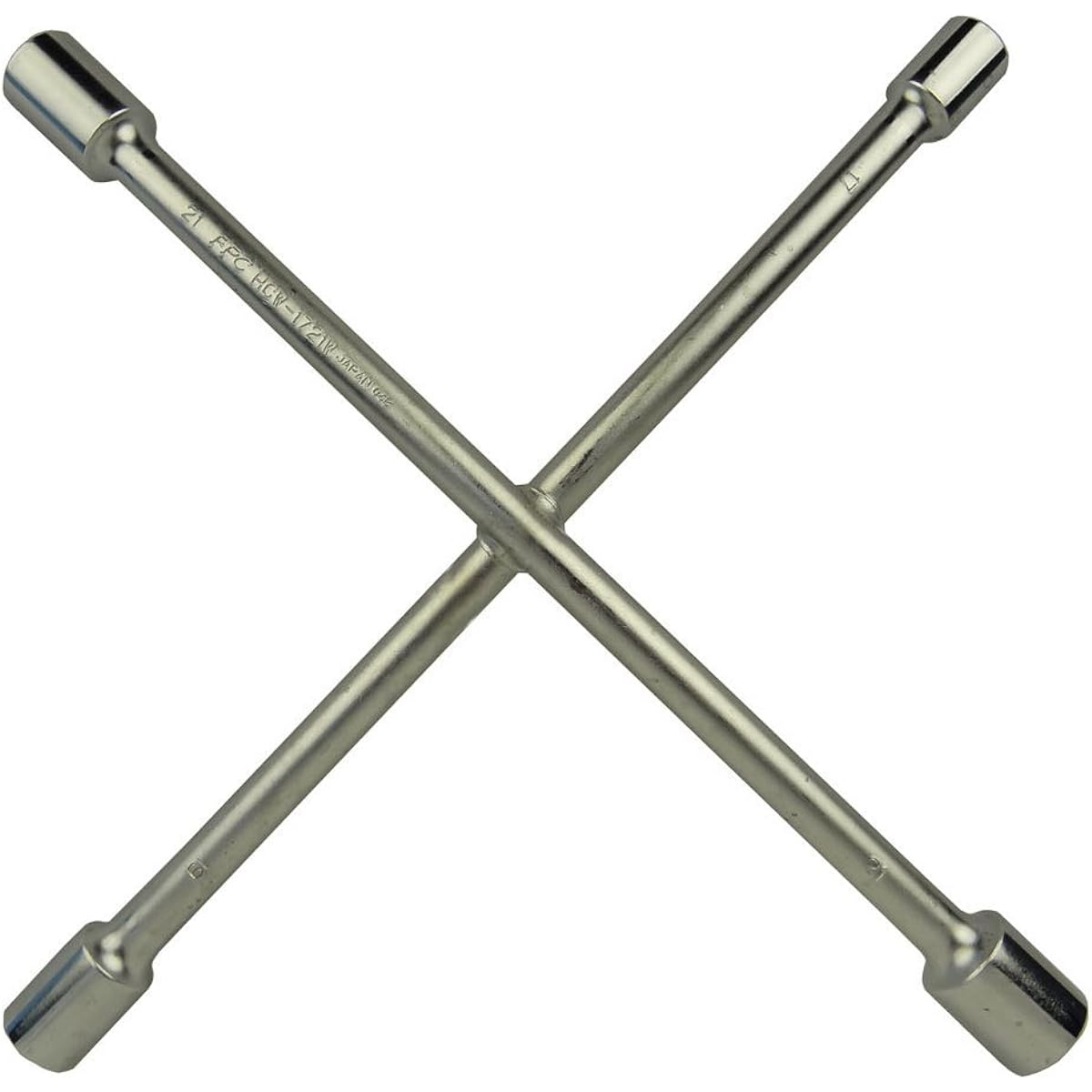 Flash Tool Cross Rim Wrench for Aluminum Wheels HCW-1721W Dimensions across flats: 17 x 19 x 21 x 21 mm