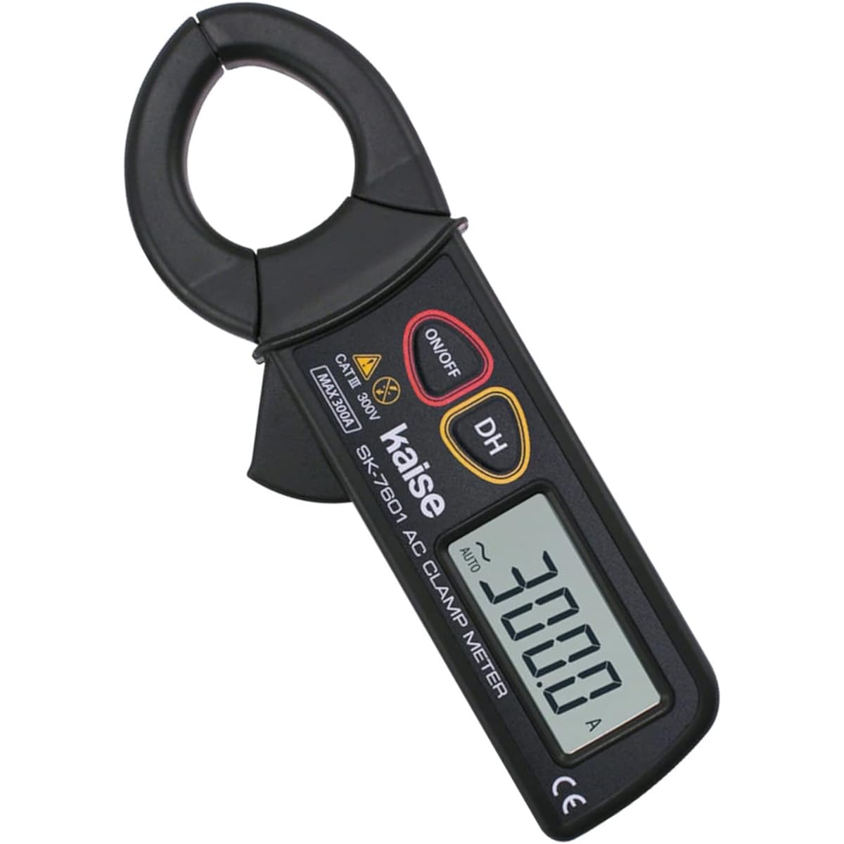ELPA Clamp Meter Safe Auto Range 0~300A No Range Switching Required Mini Auto Off SK-7601