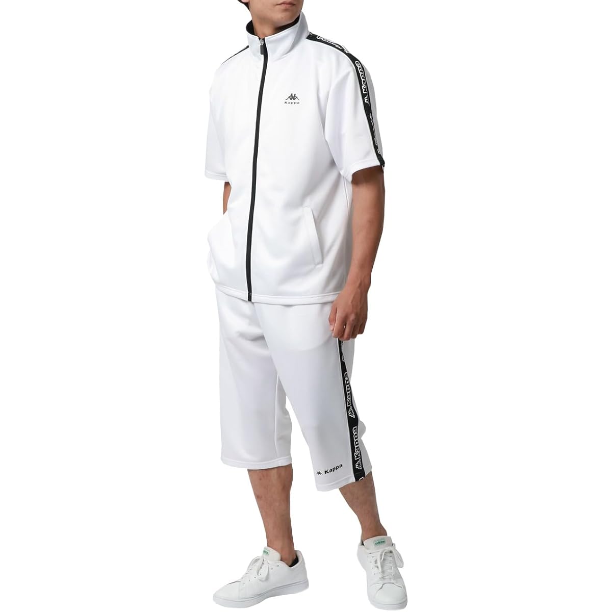 [Kappa] Men's Jersey Top and Bottom Set, Short Sleeve, Top and Bottom, Summer, Logo, Tape, Room Wear, Sports Training