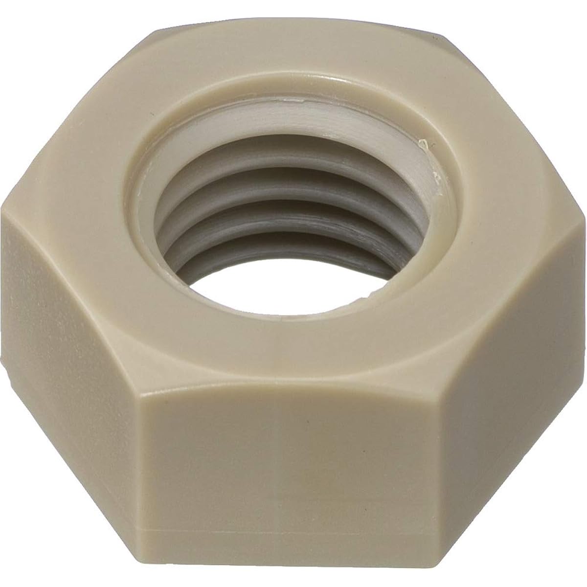 TRUSCO Polyether Ether Ketone Hex Nut M6 50 Pieces BPEEK-NTM6