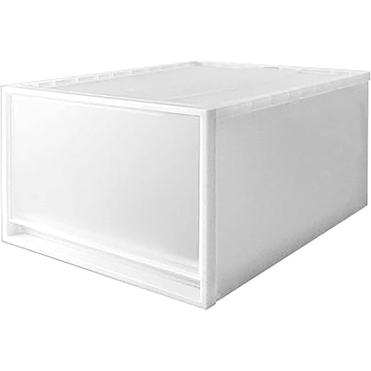 MUJI Polypropylene Closet Case Depth Width 44 x Depth 55 x Height 30 cm Pull-out Type Set of 2 12521495 White