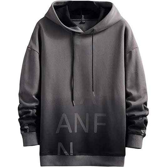 LIYURLTA Men's Hoodie, Long Sleeve, Spring Clothes, Autumn Clothes, Loose, Gradient, Pullover, Sweatshirt, Hooded, Sweatshirt, Stylish, Popular, Street Tops, Spring, Autumn, Winter LIY40