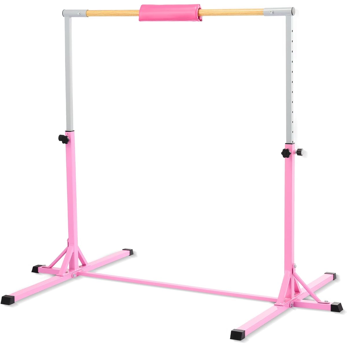 LAKARU Ballet Bar, Gymnastics Bar, Dance Bar, Height Adjustment, For Home Use, For Children, Firm, Stable, For Home Use, Studio, Training, Muscle Training, Ballet Lesson Stand, For Home Lessons, Practice, Stretching, Non-slip, Easy Installation