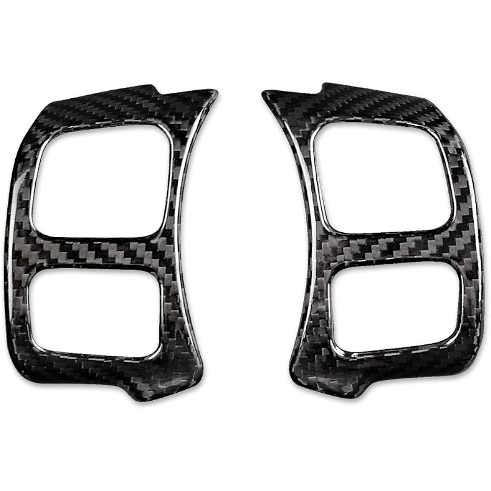AirSpeed Curse Tairing Wheel Button Frame Sticker Carbon Fiber Interior Trim Lexus NX IS RC Accessories (Black)