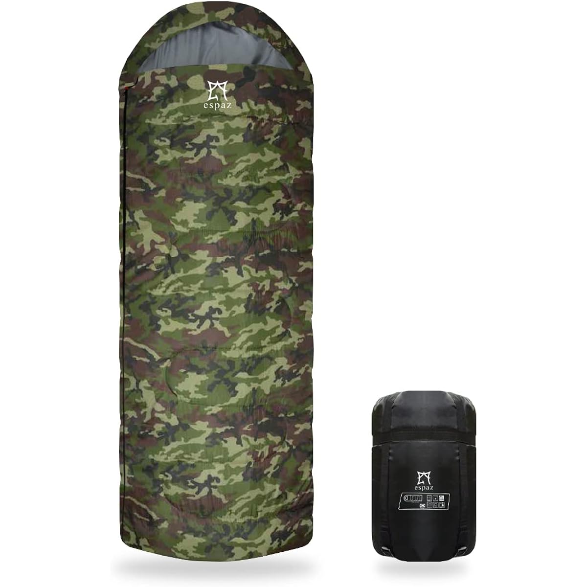 [m. Mdot] Sleeping bag, sleeping bag, camouflage, compact, for winter, all seasons, envelope type, 210T, operating temperature limit -15℃ (planned by a Japanese company)