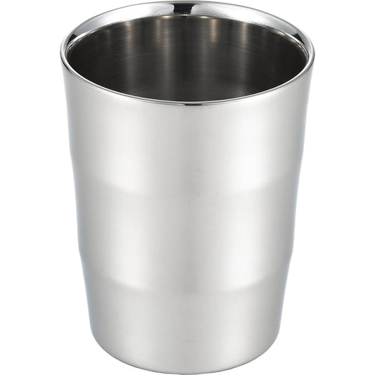 Yoshikawa Made in Japan Double Tumbler 240ml Stainless Steel Gogi YJ2120 Silver
