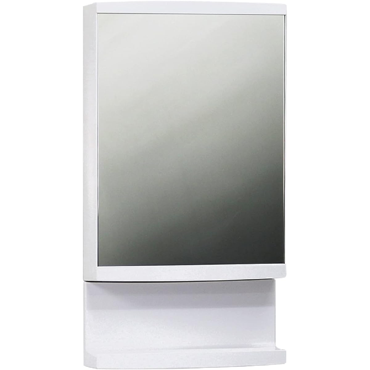 Topre Mirror Cabinet Storage Height 59.8 x Width 32 x Depth 10.5cm White T-3260 (with bottom shelf)