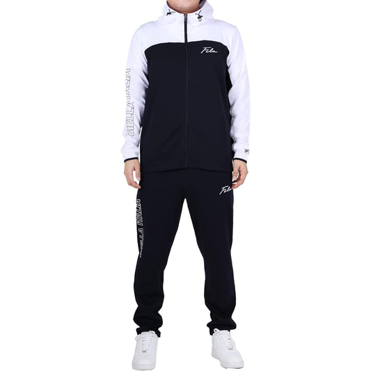 [Fila] Jersey top and bottom set Jersey top and bottom set Men's Women's Setup Stylish Casual Simple Loose M L LL Sportswear Loungewear Gym