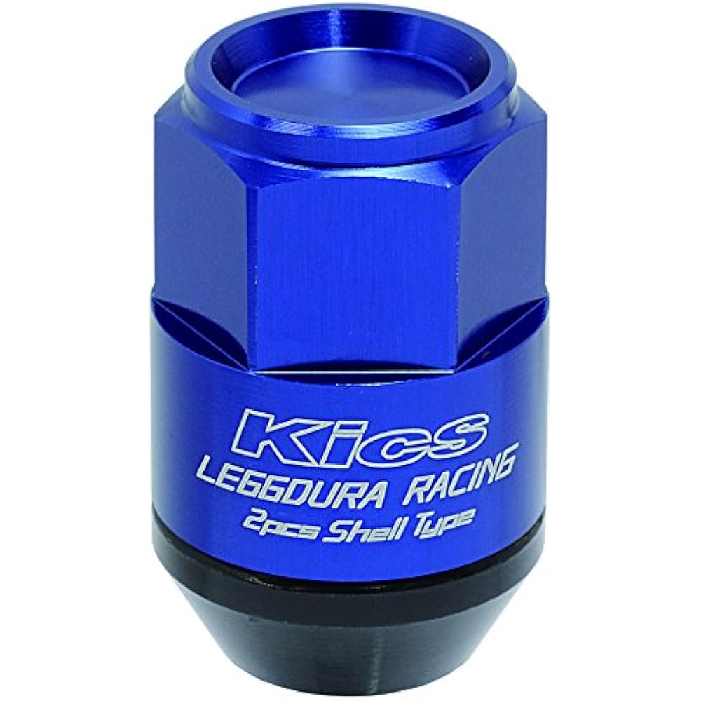 KYO-EI (Kyoei Sangyo) LEGGDURA RACING Shell Type Lock & Nut Set (CL35) Ledura Racing Shell Type Nut (Lock & Nut Set) M12 x P1.25 Blue CL35-13U
