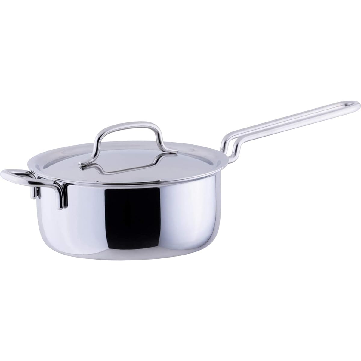 Tamahashi Miyazaki GEO Paint One Hand Pot 16cm Made in Japan Compatible with IH Compatible with All Heat Sources 15 Year Warranty GEO-16N Silver