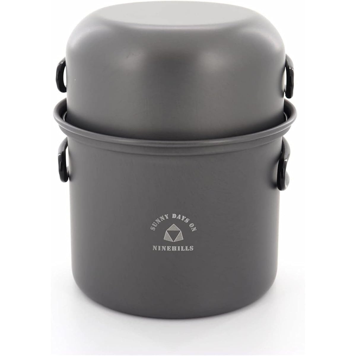 NINEHILLS Cooker Set, 2 Pieces, 148 Pots, Cups, Camping Cooker, Camping Pot, Single Burner, Outdoor Cookware, Camping Equipment, Climbing Pot, Aluminum