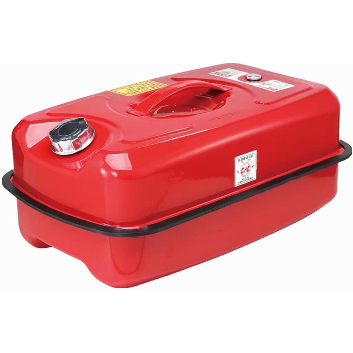 Emerson EM-278 Gasoline Can 20L Fire Service Law Compliant KHK/UN Steel Plate Thickness 0.8mm Stackable Storage Vertical Grip Galvanized Steel Plate Telescoping Refueling Nozzle Included Lightweight Aluminum Cap EM-278