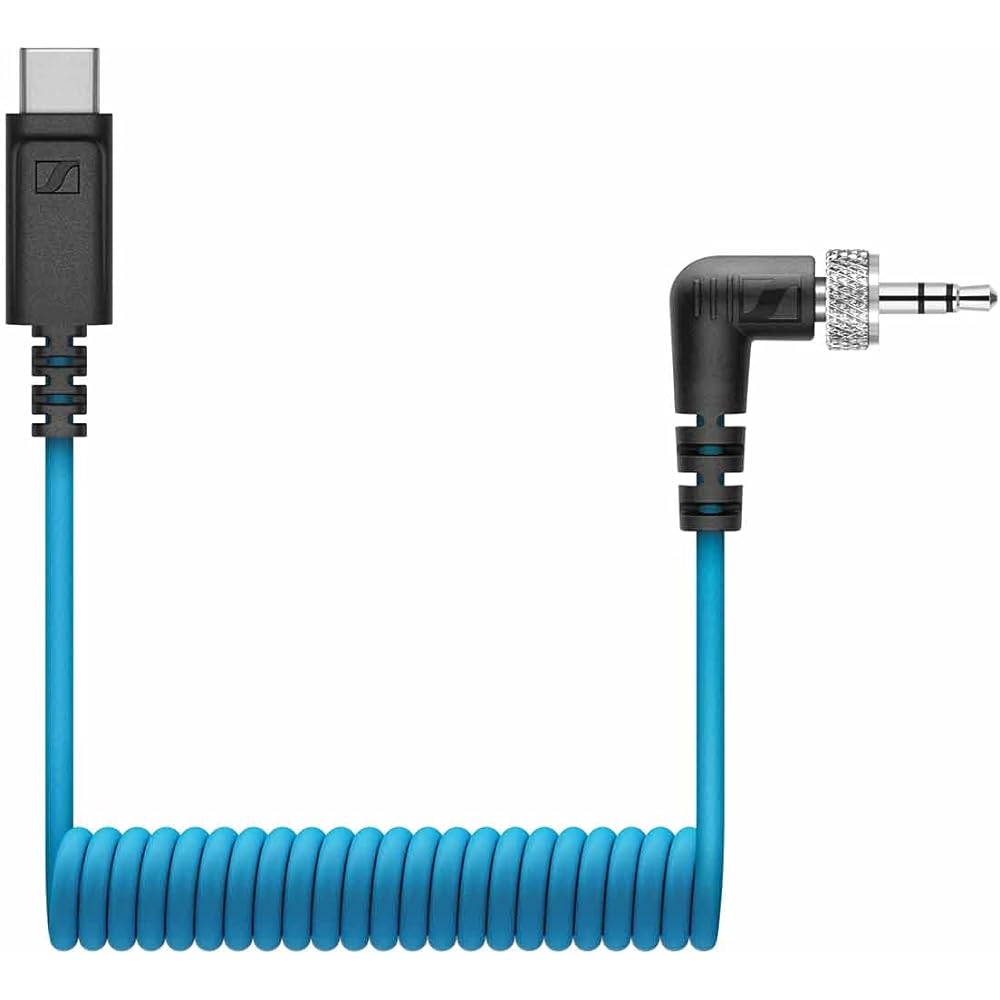 Sennheiser CL 35 USB-C Screw Lock Type 3.5 mm TRS to USB-C Curl Cable [Domestic Genuine Product] 509262