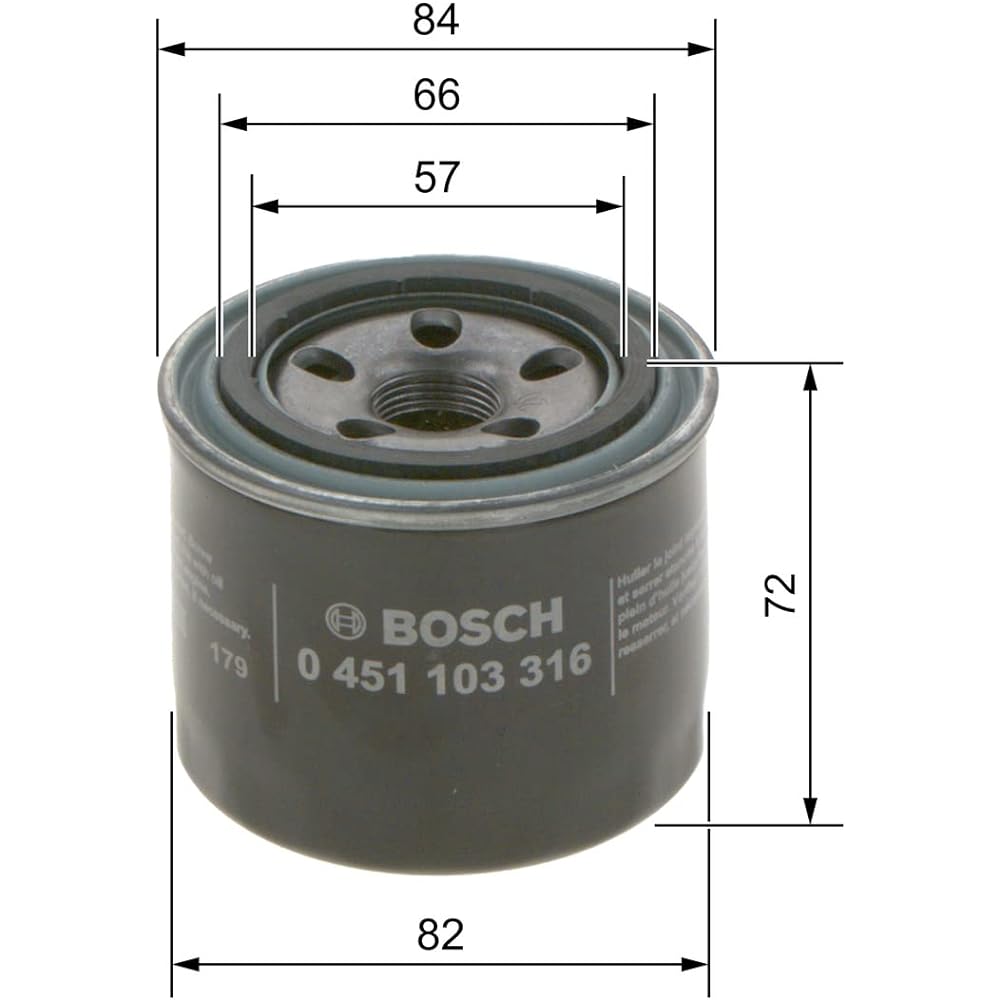 Bosch oil filter 0451103316