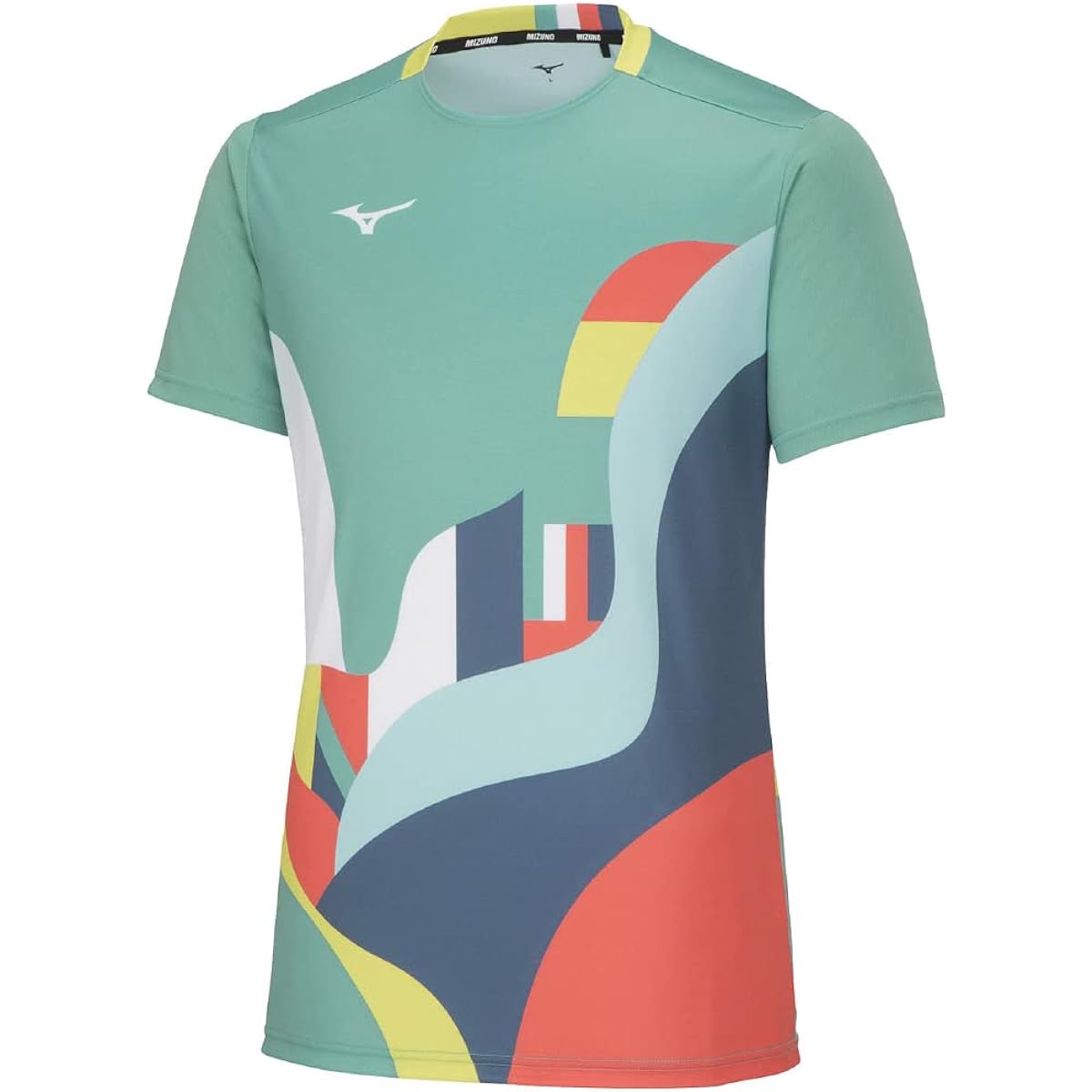 [Mizuno] Tennis Wear Game Shirt Short Sleeve Sweat Absorbent Quick Drying 62JAA042