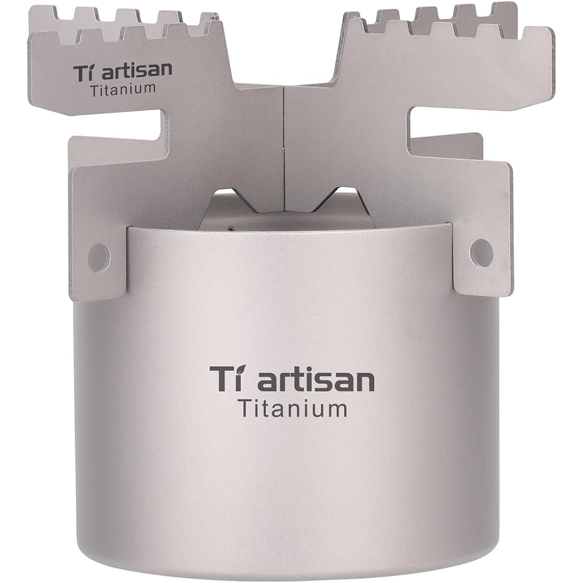 Ti artisan Titanium Alcohol Stove with Cross Stand Portable Lightweight Stove for Outdoor Camping Hiking