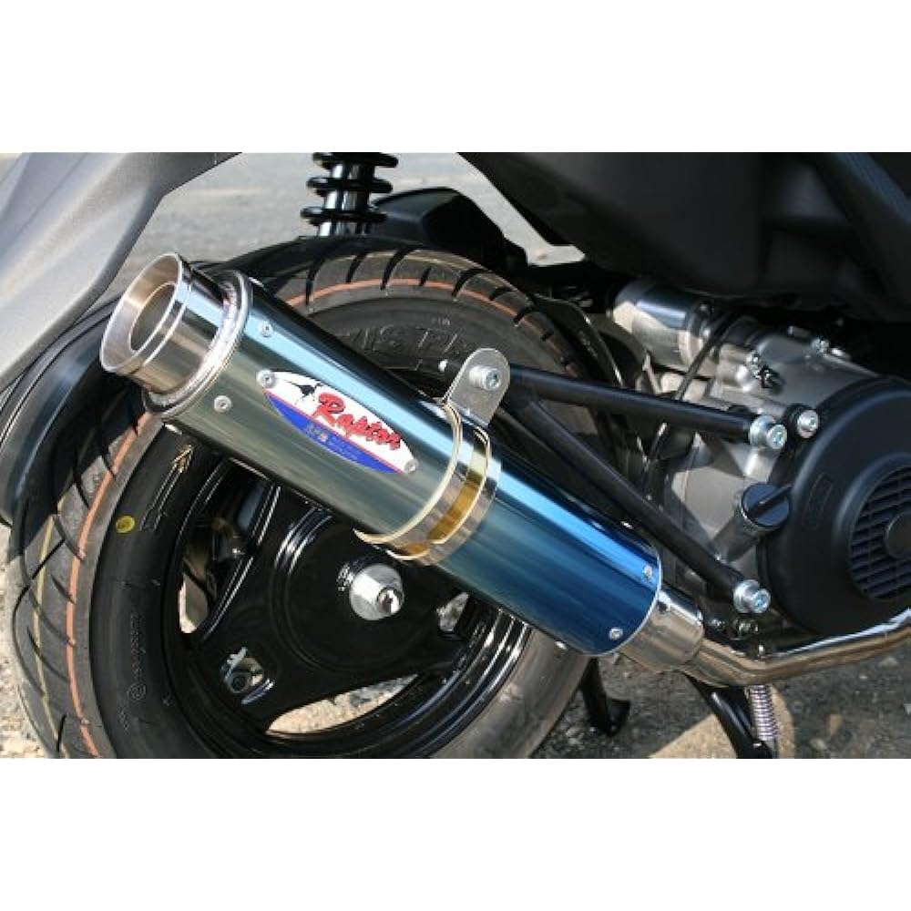 RPM (RPM) Full Exhaust Muffler 80D-RAPTOR Titan Blue Titanium Silencer Cover AddressV125S(CF4MA) Address 6038Z